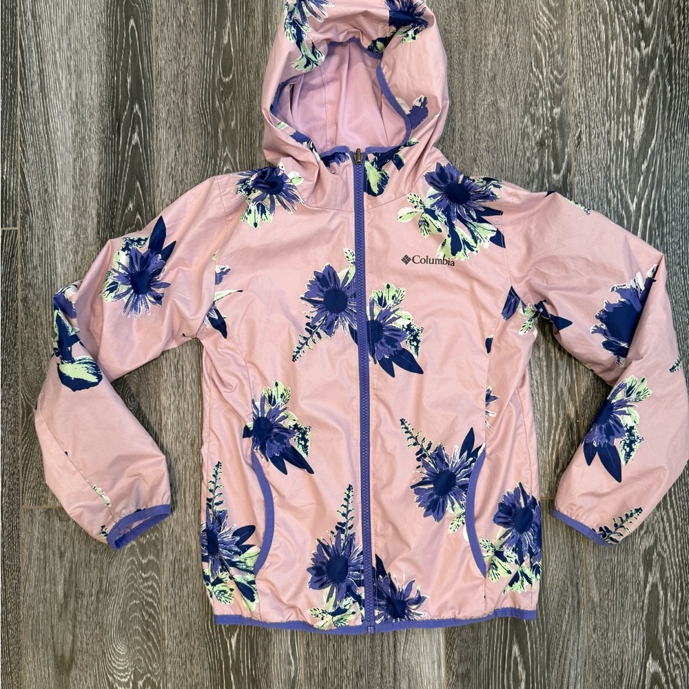 Columbia Pink Floral Reversible Jacket